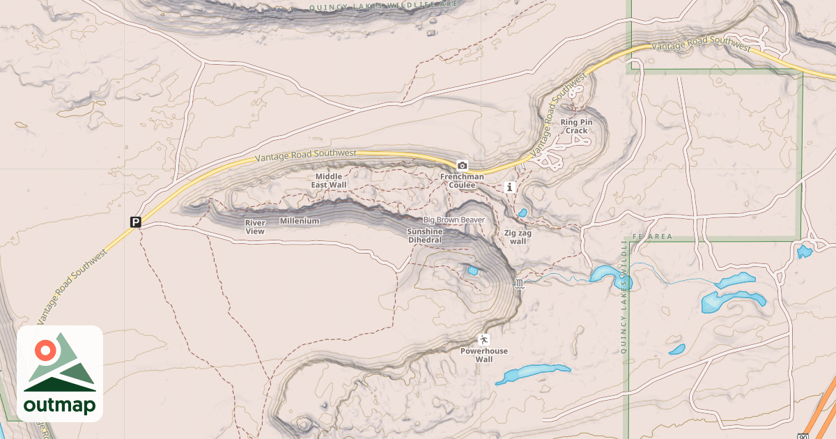 Map of Big Brown Beaver
