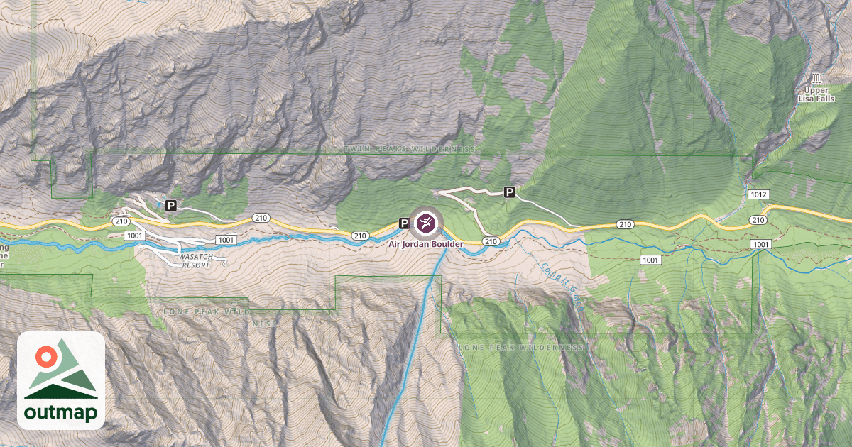 Map of Air Jordan Boulder