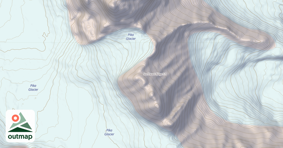 Map of Northeast Ridge