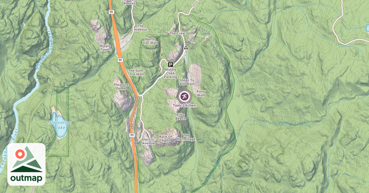 Map of Toxic Litchen