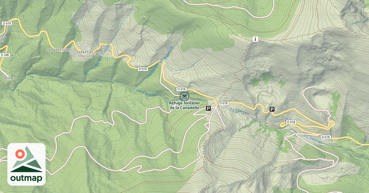 Map of Refuge forestier de la Canadelle