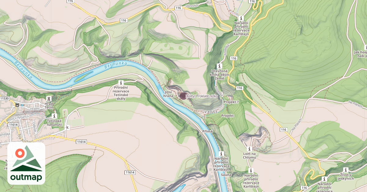 Map of (Kolty) Proklatě nízko