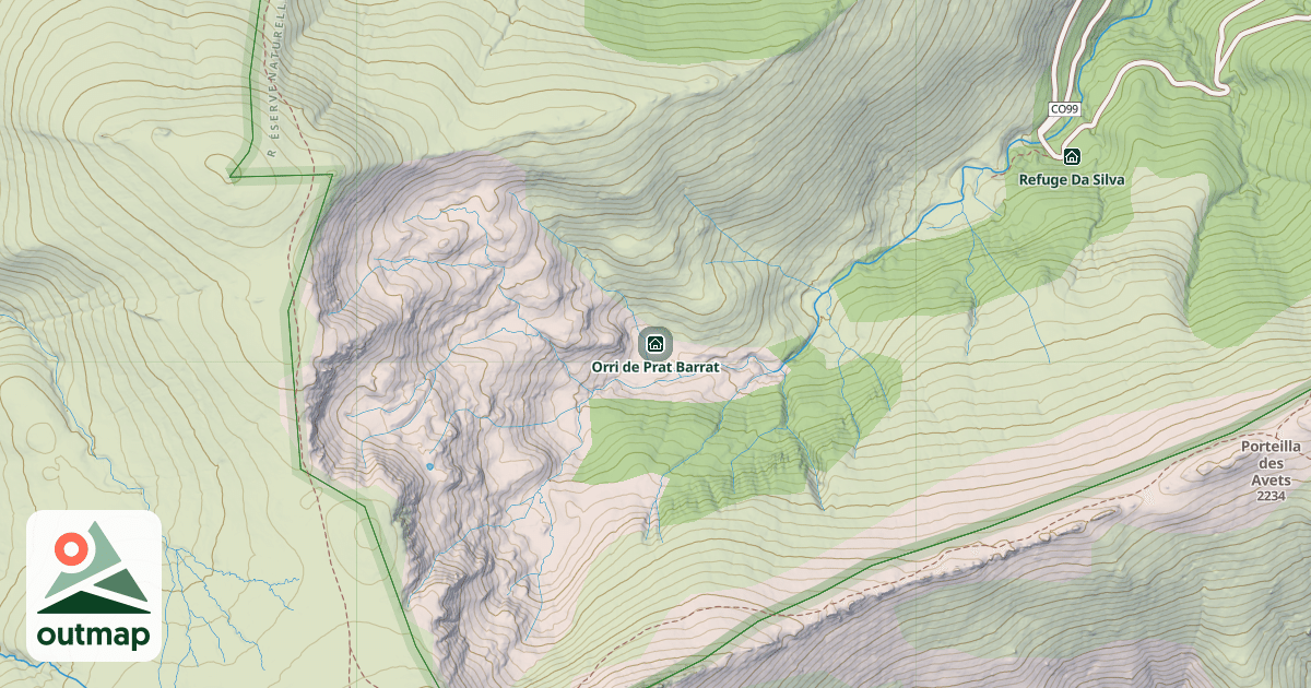 Map of Orri de Prat Barrat