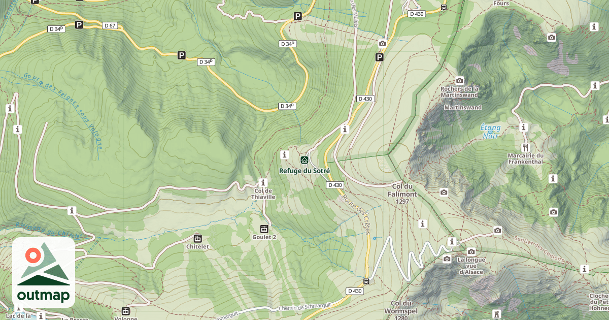 Map of Refuge du Sotré