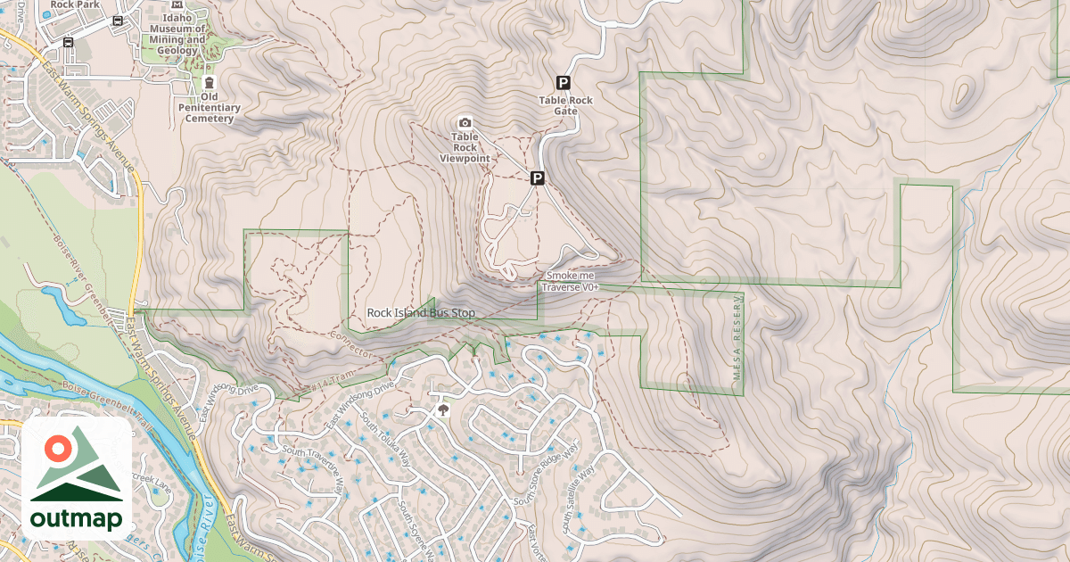 Map of Smoke me Traverse
