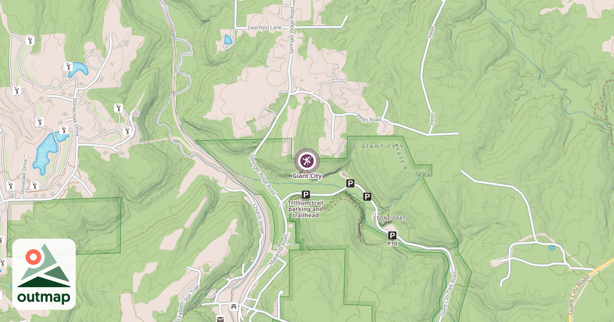 Map of Giant City