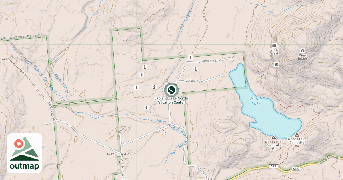 Map of Lapland Lake Nordic Vacation Center