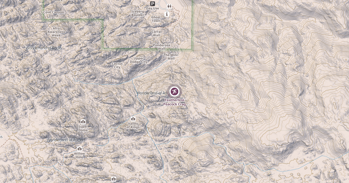 Map preview of Featherless Peacock Crag