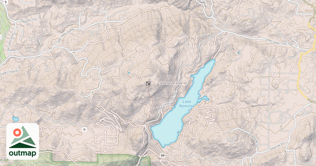 Map of Arkenstone Arete