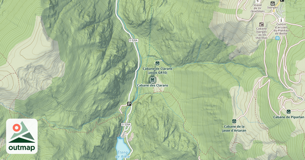 Map of Cabane des Clarans