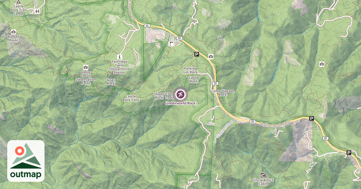 Map of Underworld Rock