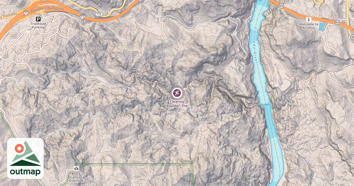 Map of Clearing Boulder, The