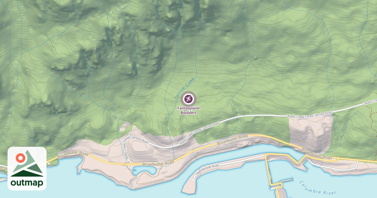 Map of Fantasyland Boulders