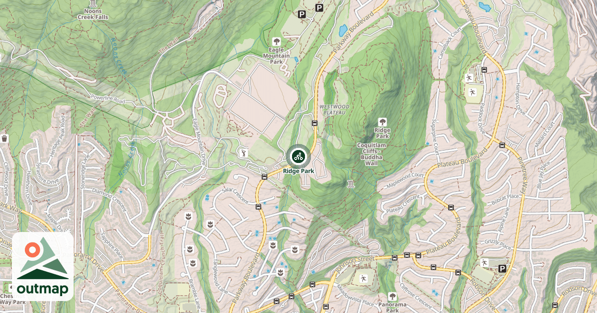 Map of Ridge Park
