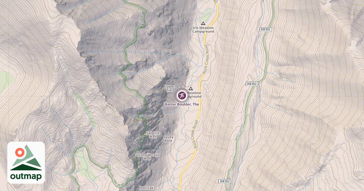 Map of Batter Boulder, The