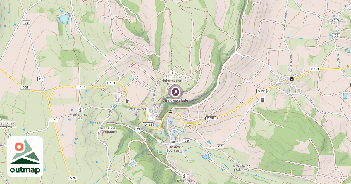 Map of Site d'escalade