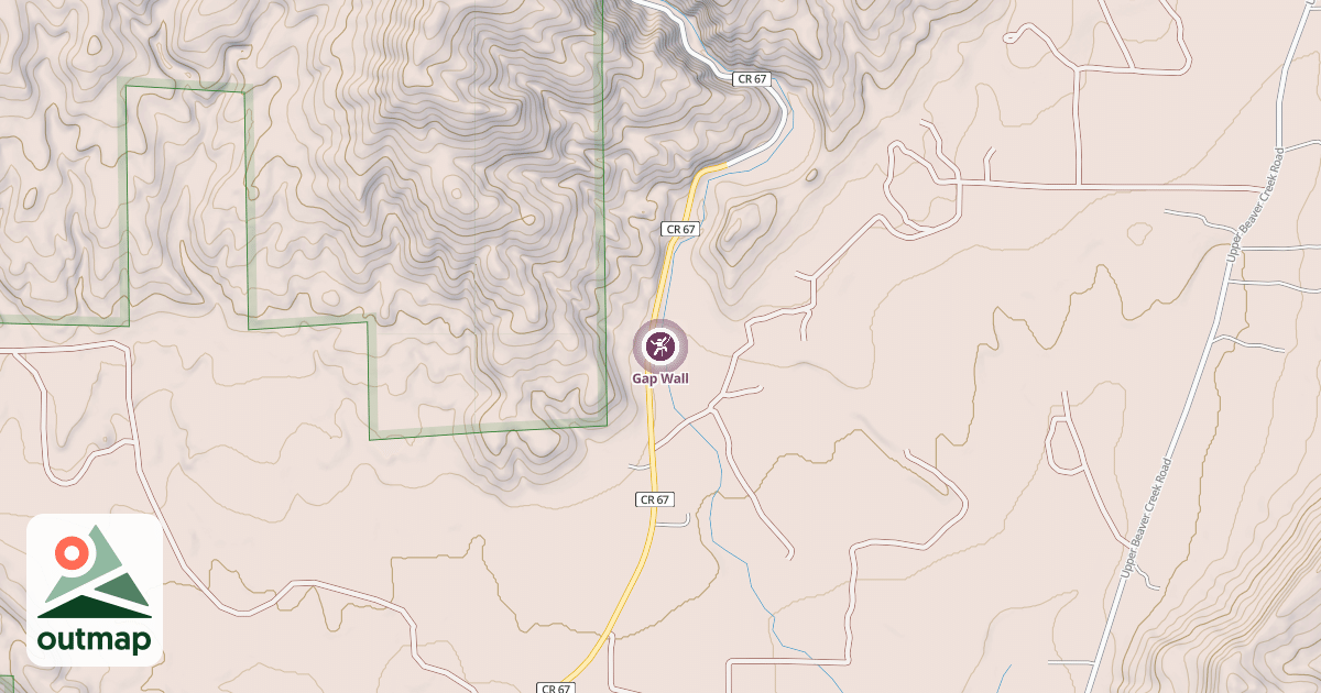 Map of Gap Wall