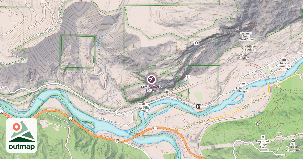 Map of Missing Bottle Buttress
