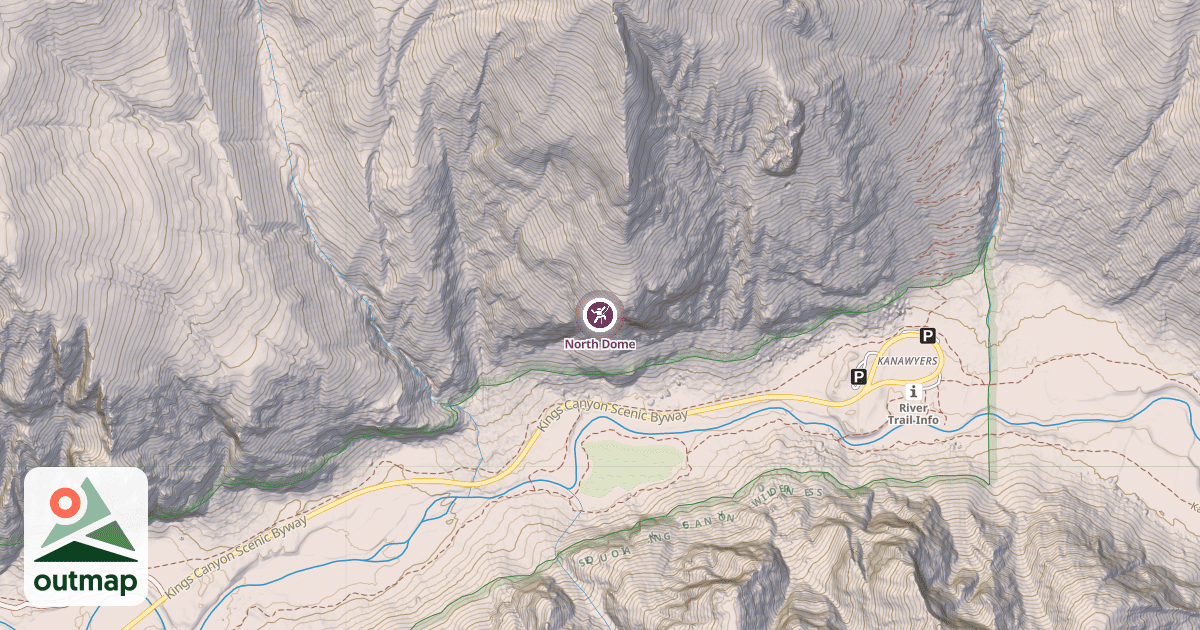 Map of North Dome
