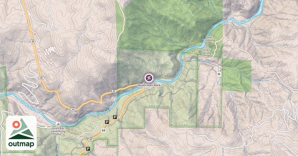 Map of Mushroom Rock