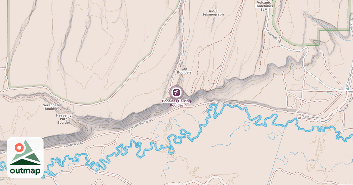 Map of Boneless Herring Boulder