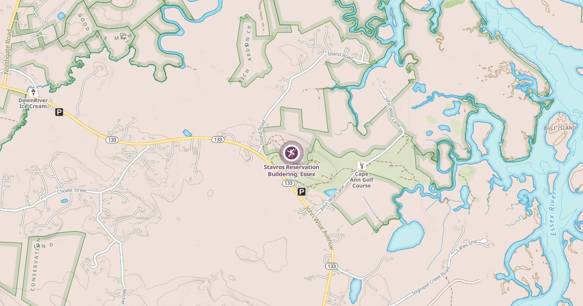 Map preview of Stavros Reservation Buildering, Essex