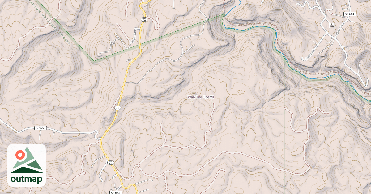 Map of Walk The Line
