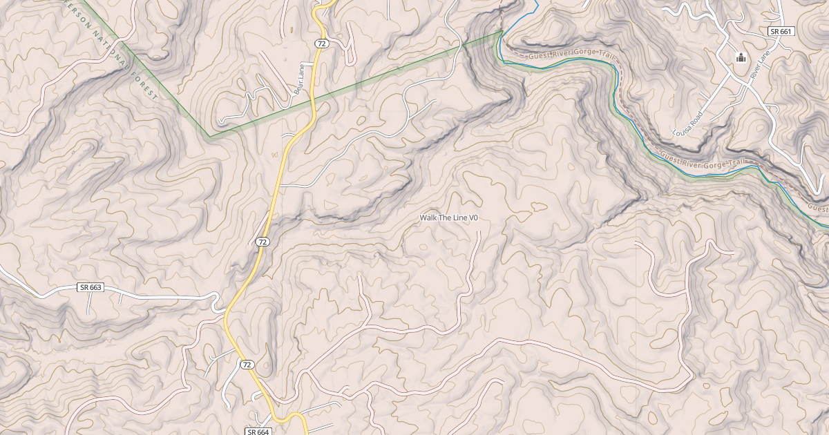 Map preview of Walk The Line