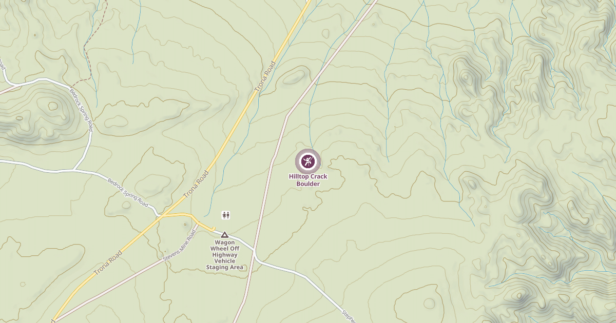 Map preview of Hilltop Crack Boulder