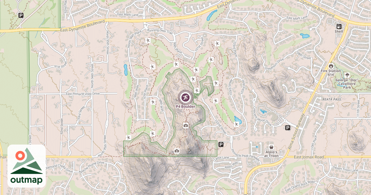 Map of P4 Boulder