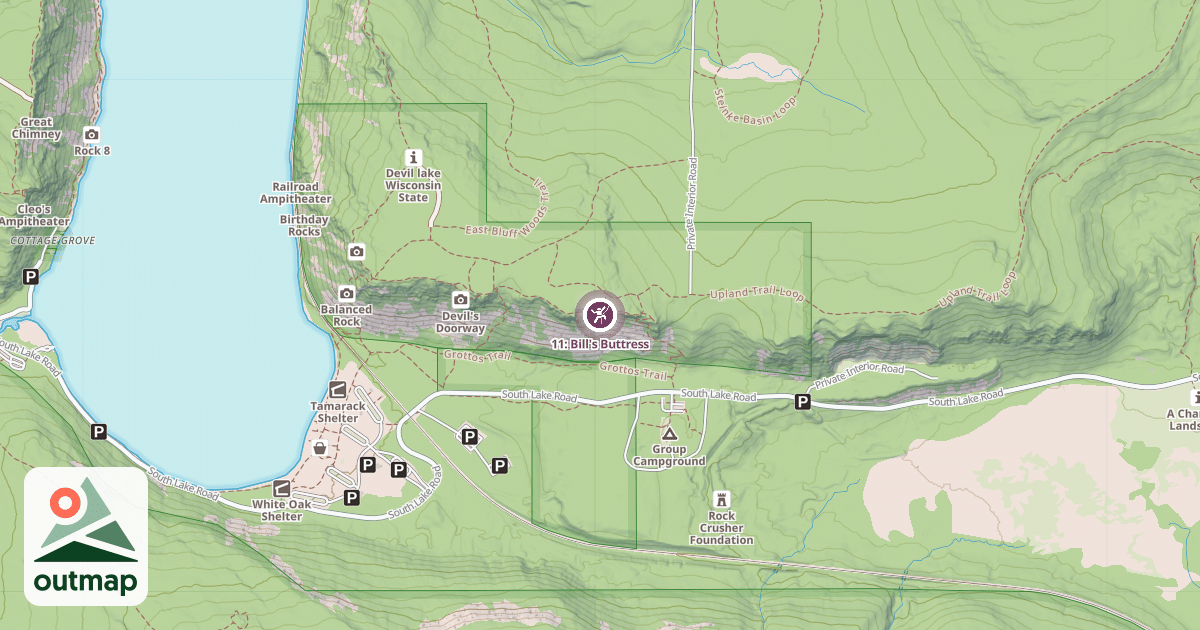 Map of 11: Bill's Buttress