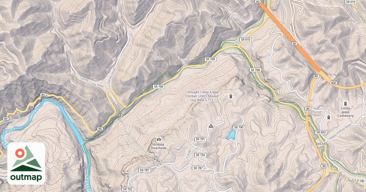 Map of I thought I Was A Bad Climber Until I Moved Out West