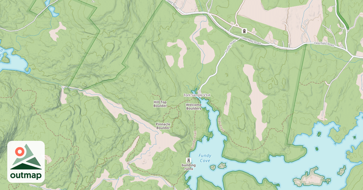 Map of Font Sample