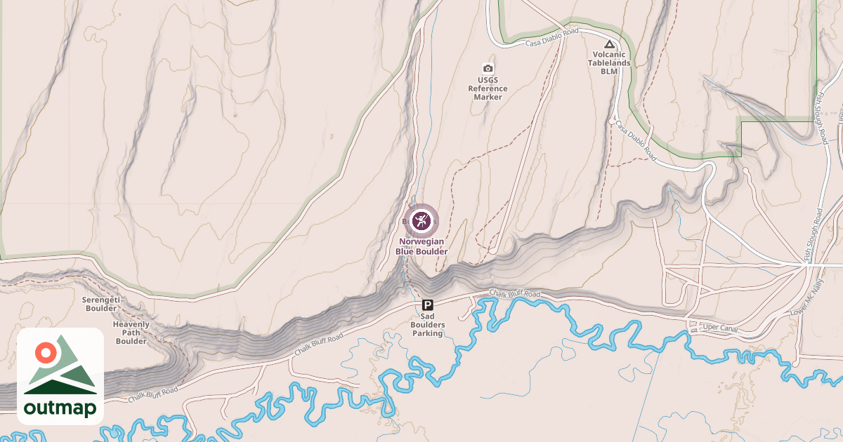 Map of Norwegian Blue Boulder