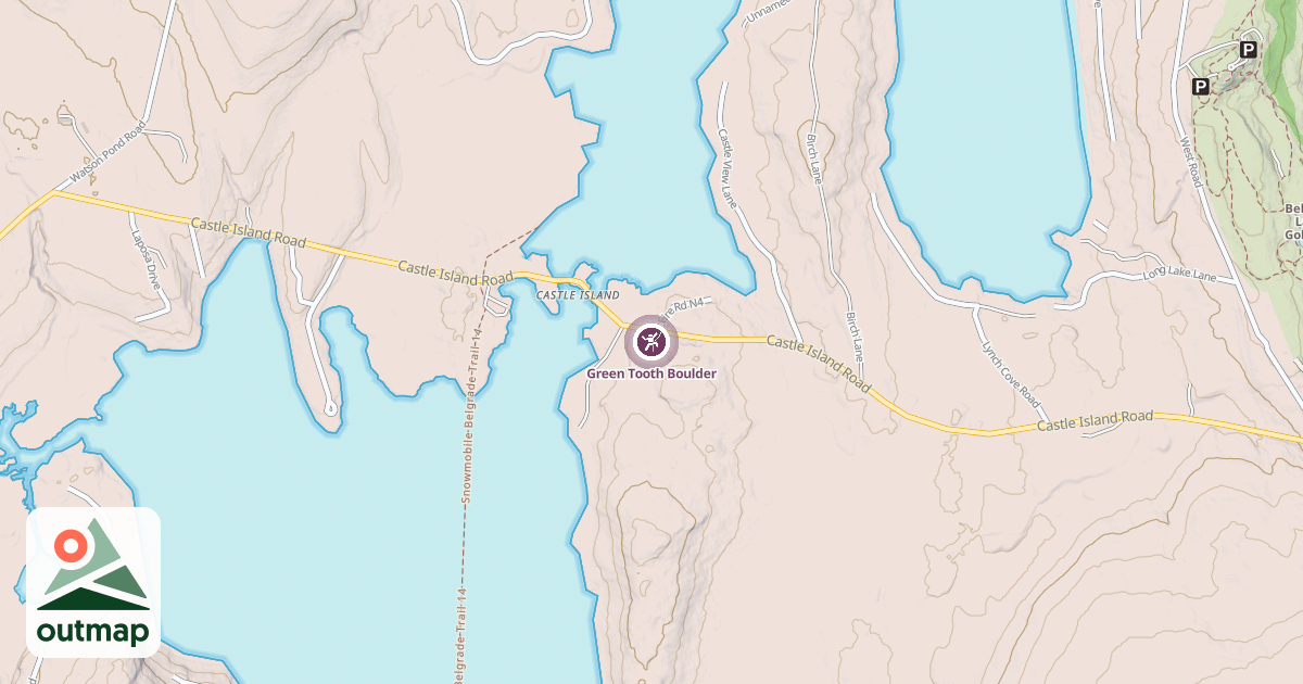 Map of Green Tooth Boulder