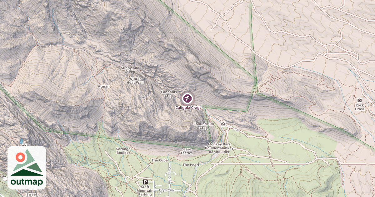 Map of Caligula Crag