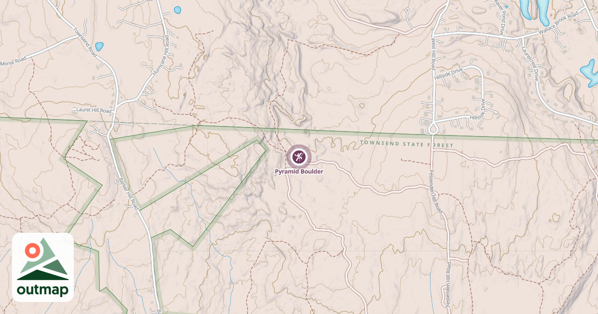 Map of Pyramid Boulder