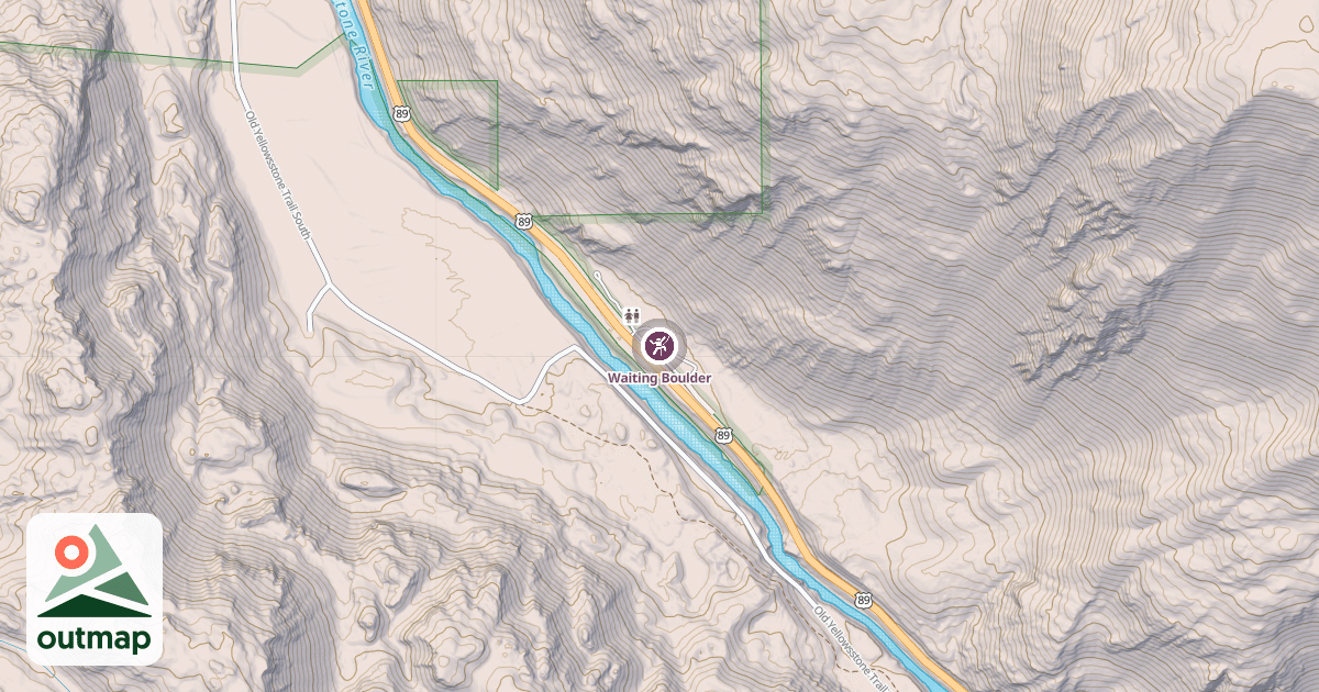 Map of Waiting Boulder