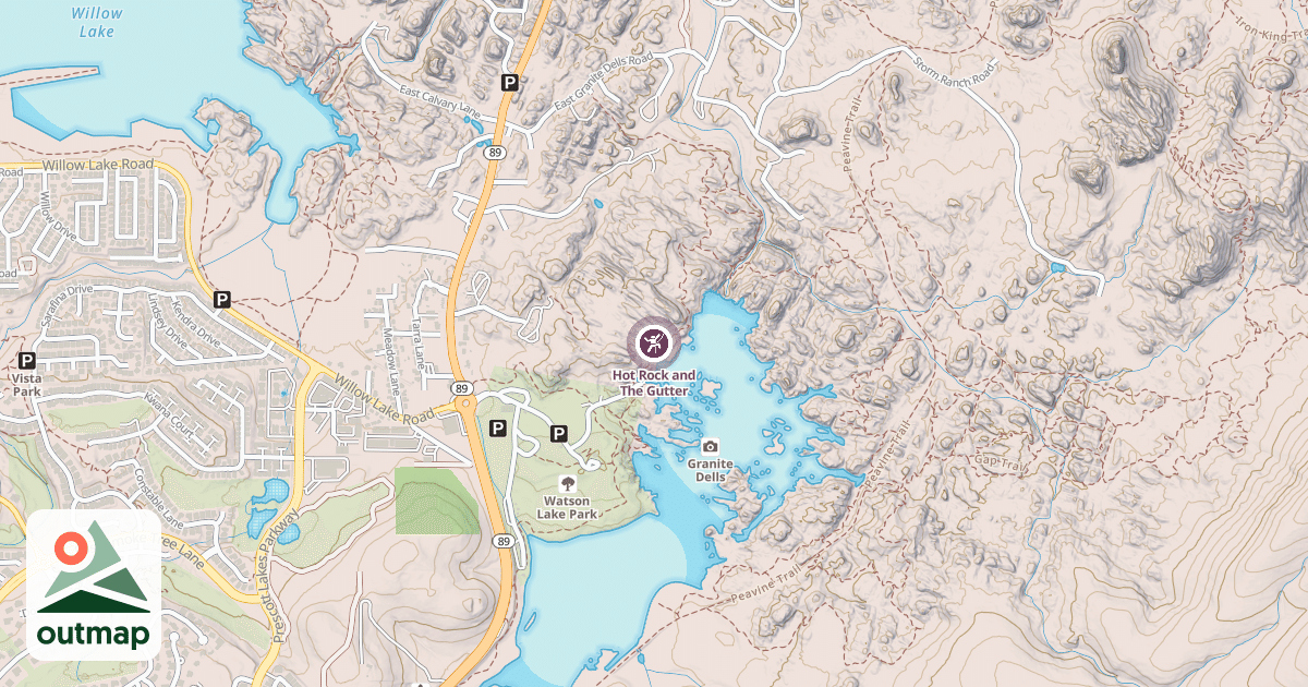 Map of Hot Rock and The Gutter