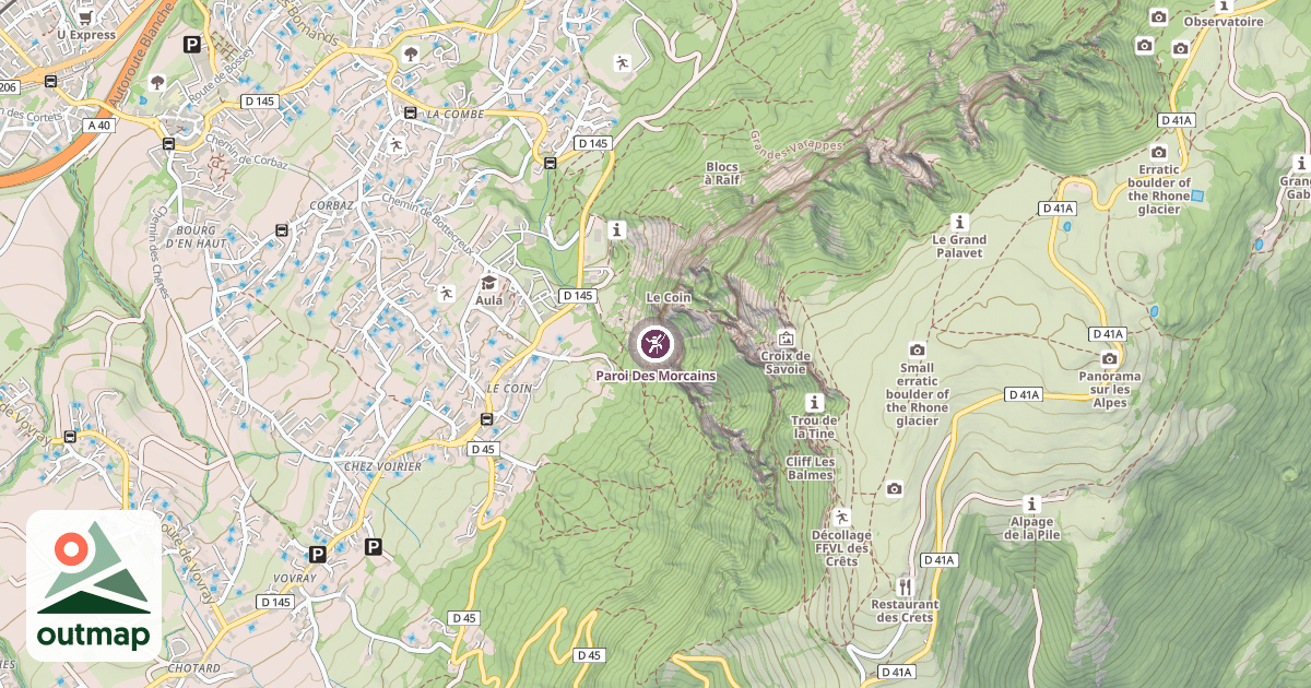 Map of Paroi Des Morcains
