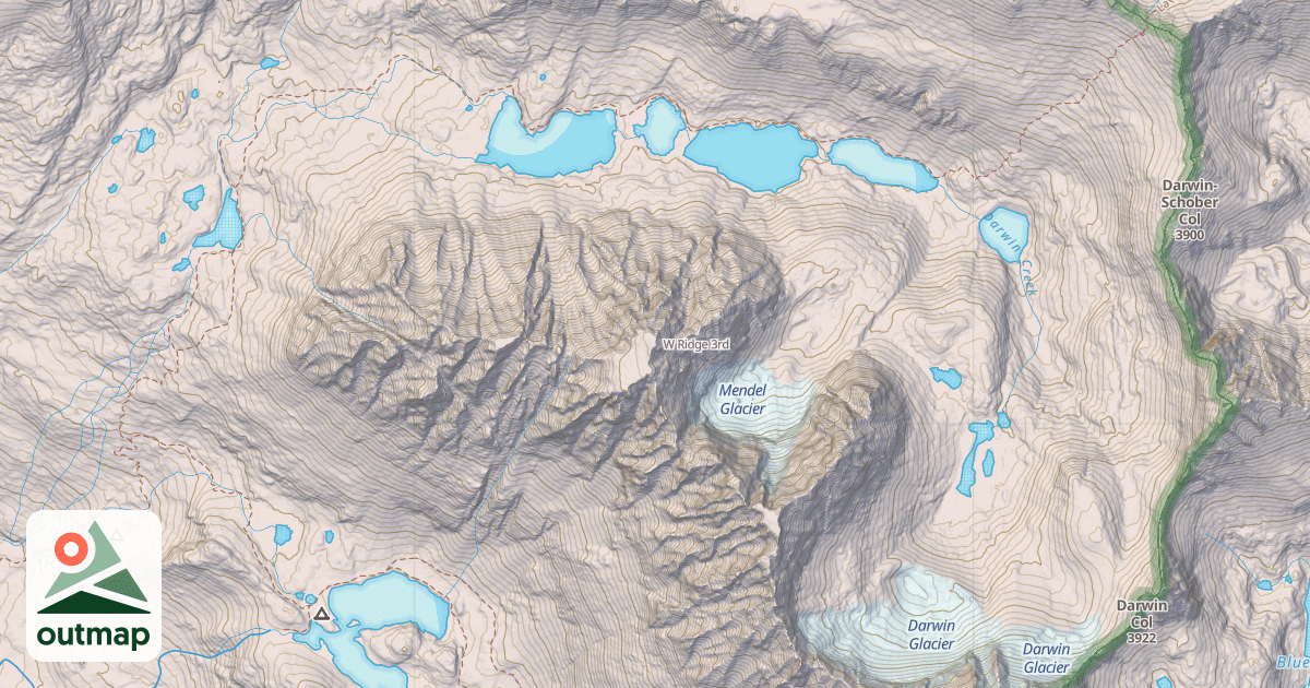 Map of W Ridge