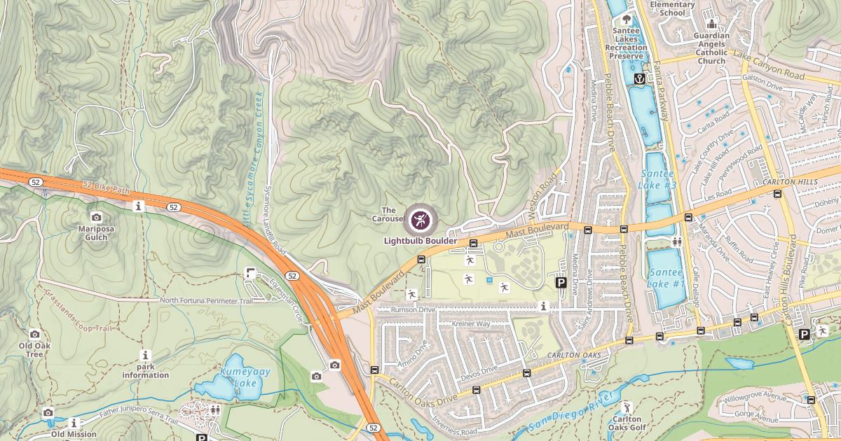 Map preview of Lightbulb Boulder