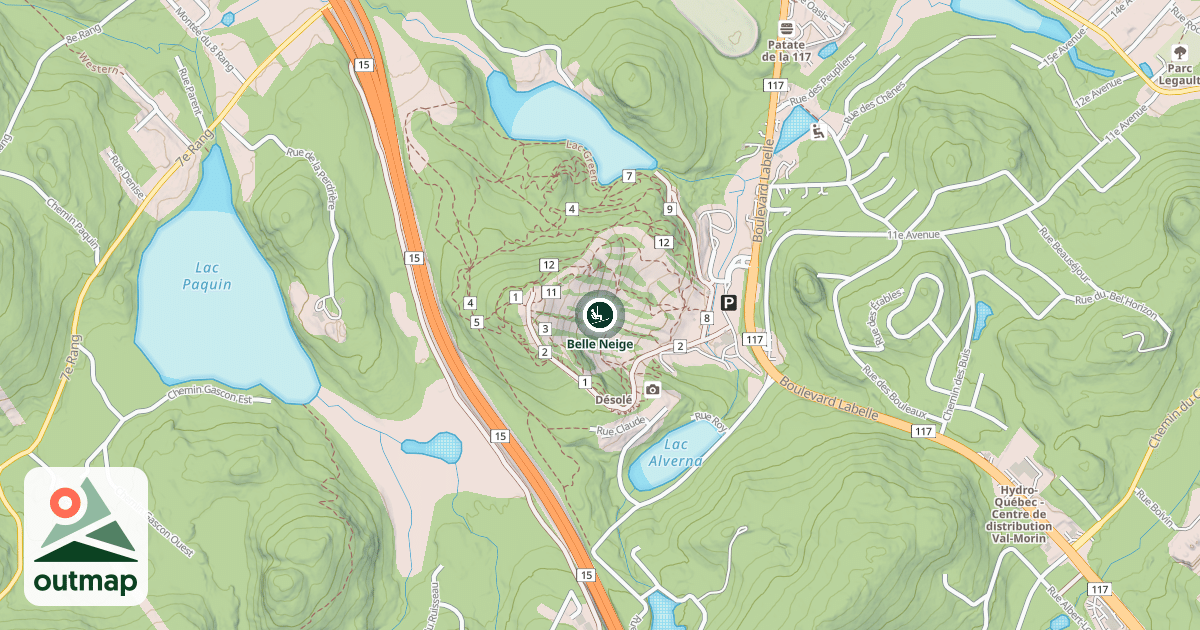 Map of Belle Neige