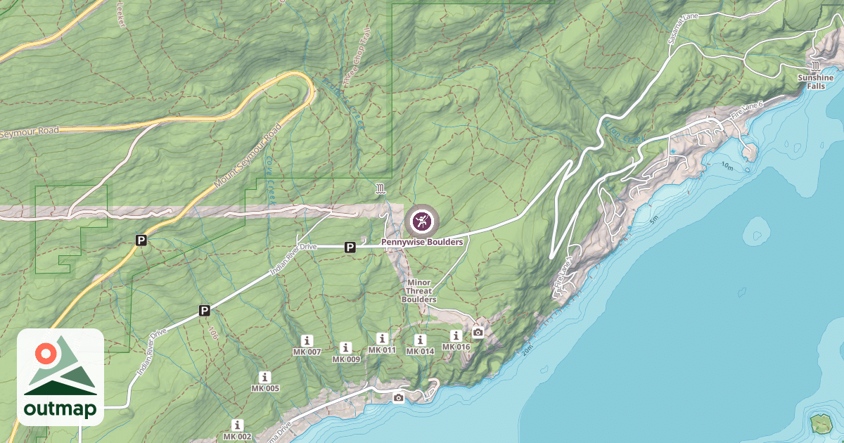 Map of Pennywise Boulders