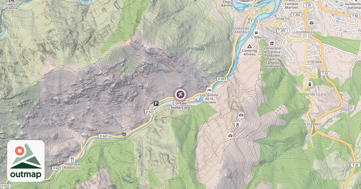 Map of L'Ortale - Stella/Luna