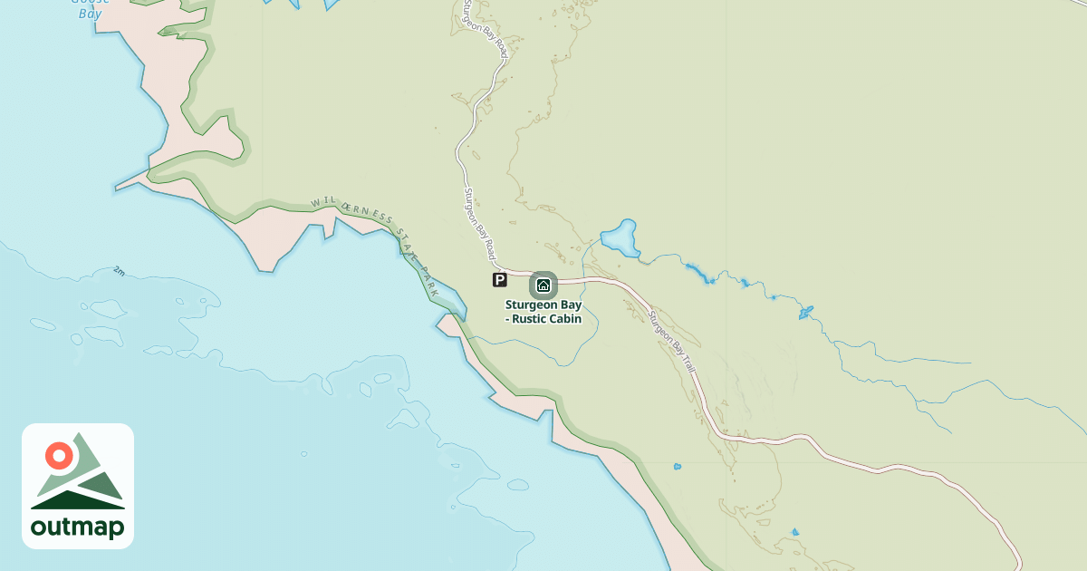 Map of Sturgeon Bay - Rustic Cabin