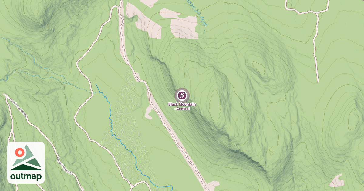 Map of Black Mountain - Central