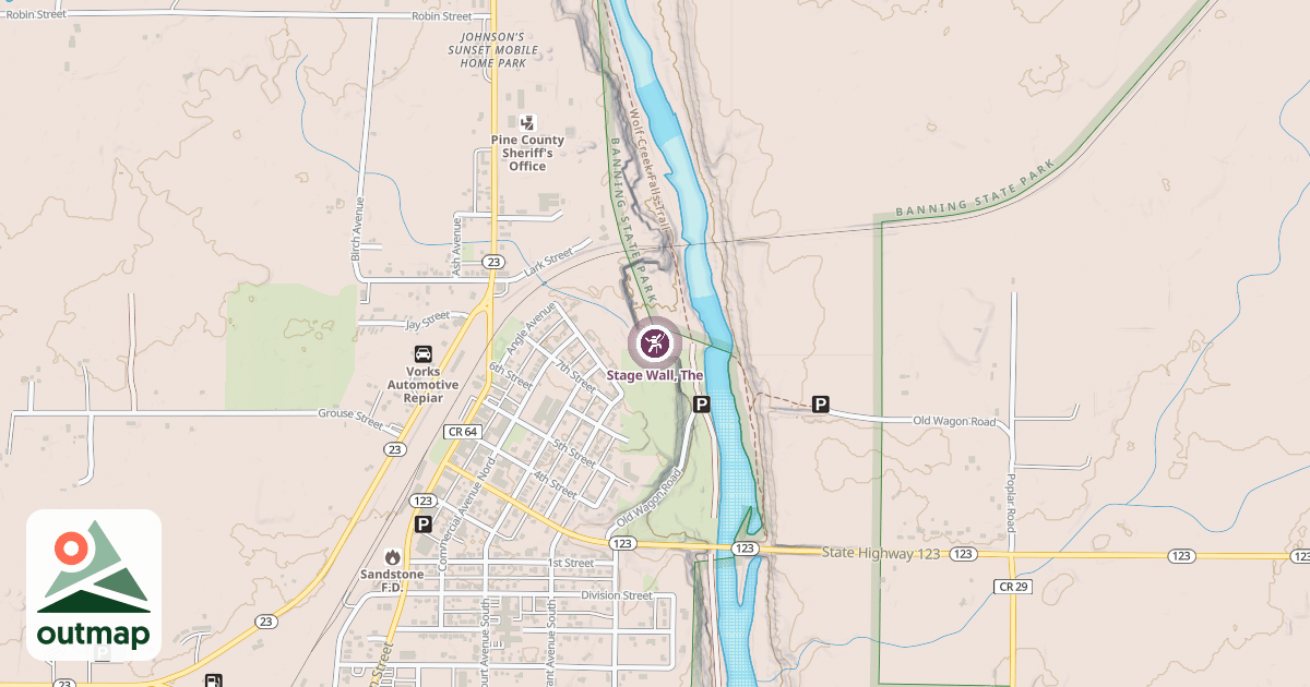 Map of Stage Wall, The