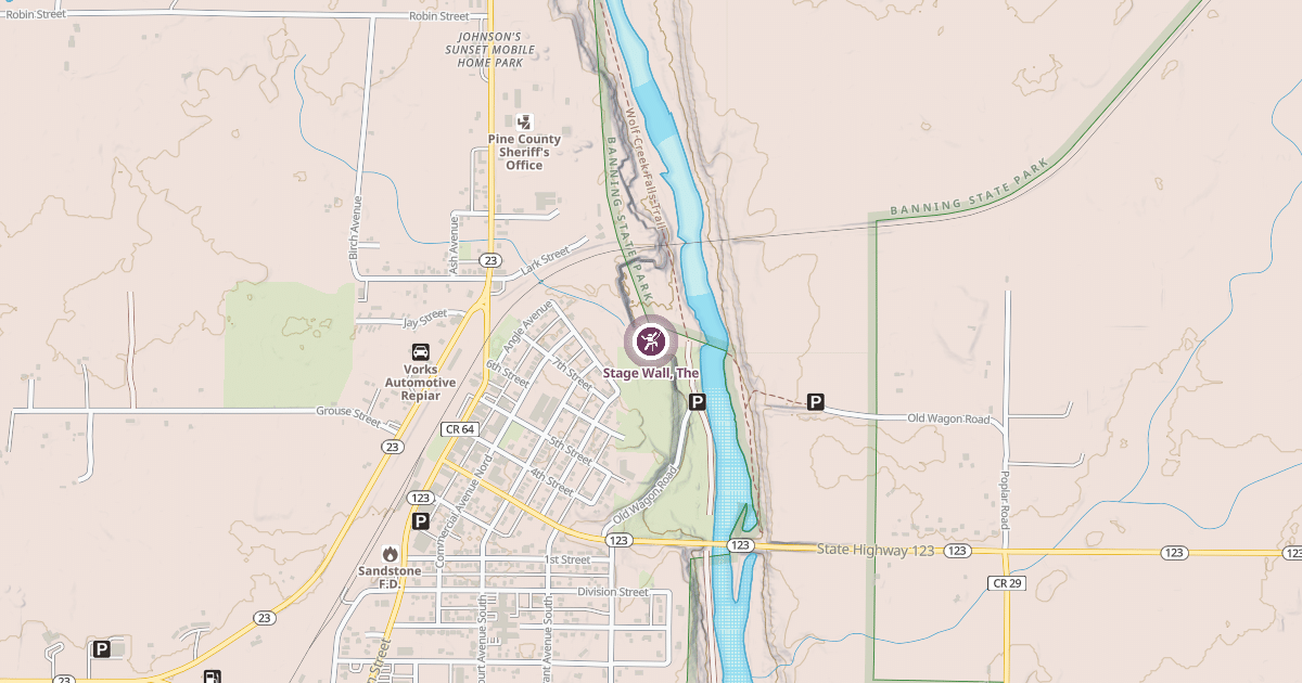 Map preview of Stage Wall, The