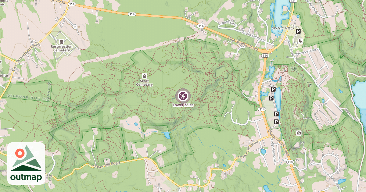 Map of Lower Zales